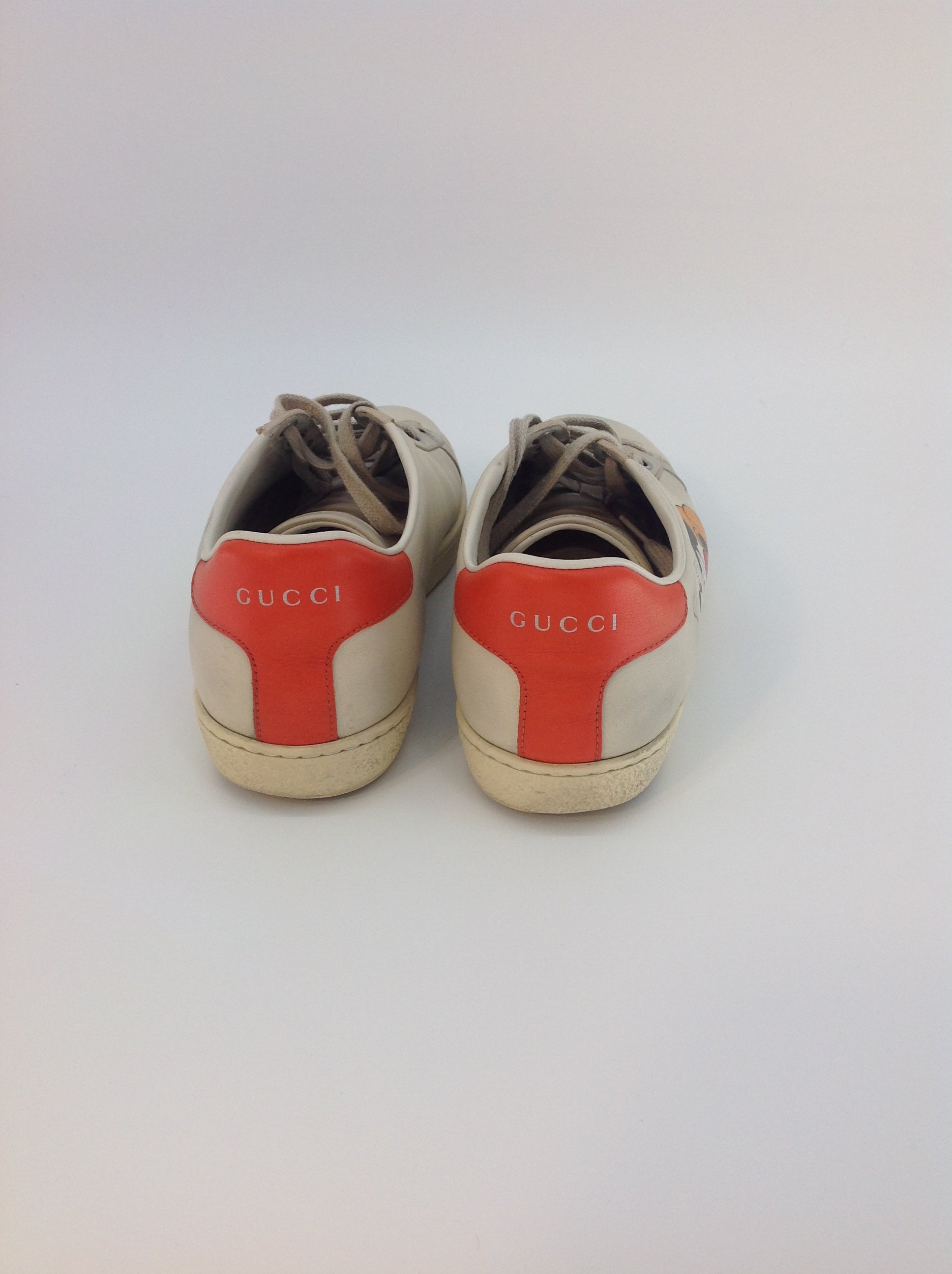 Gucci Ace Leder Turnschuhe Micky Maus Print Gr. 38