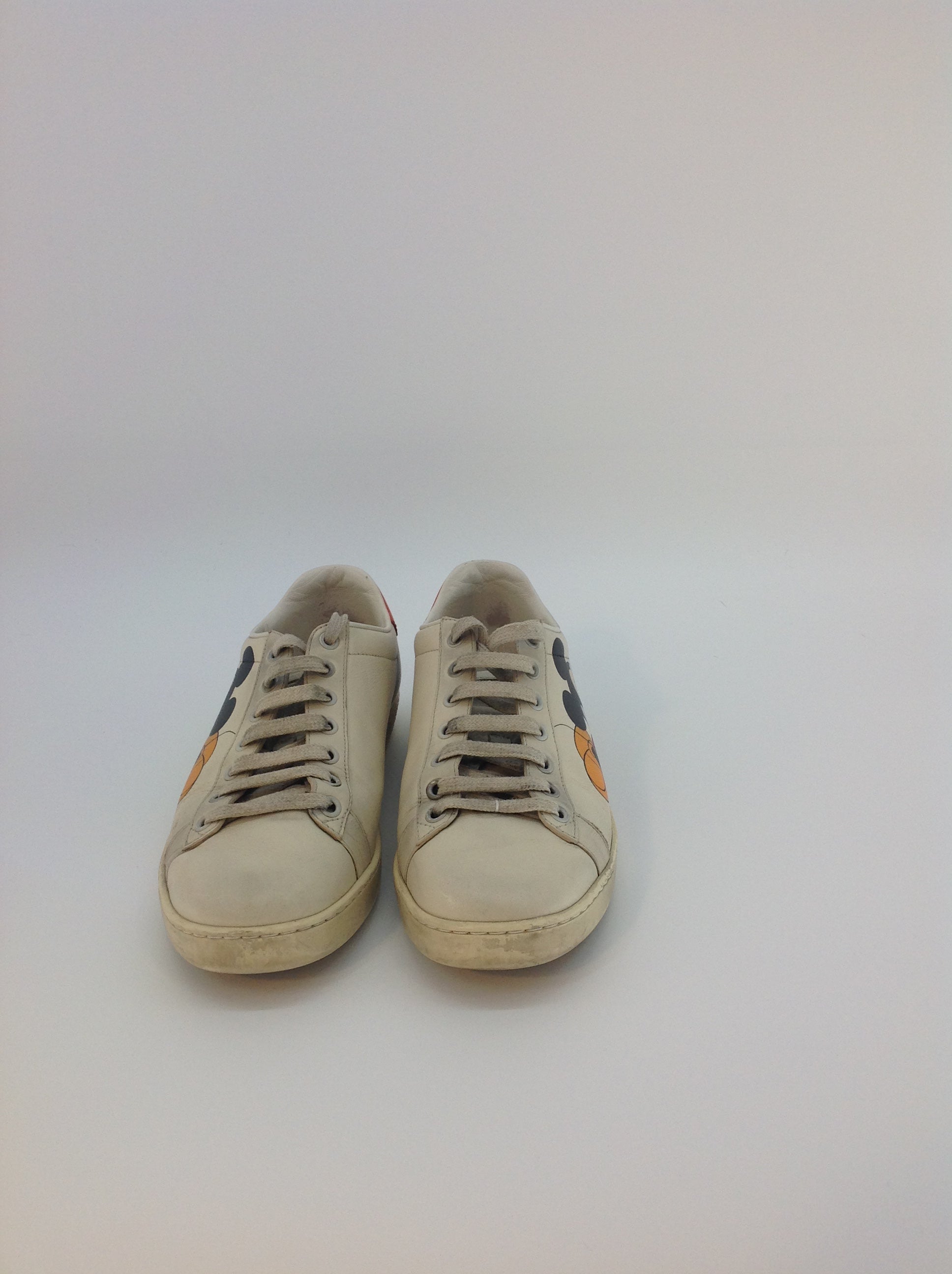 Gucci Ace Leder Turnschuhe Micky Maus Print Gr. 38