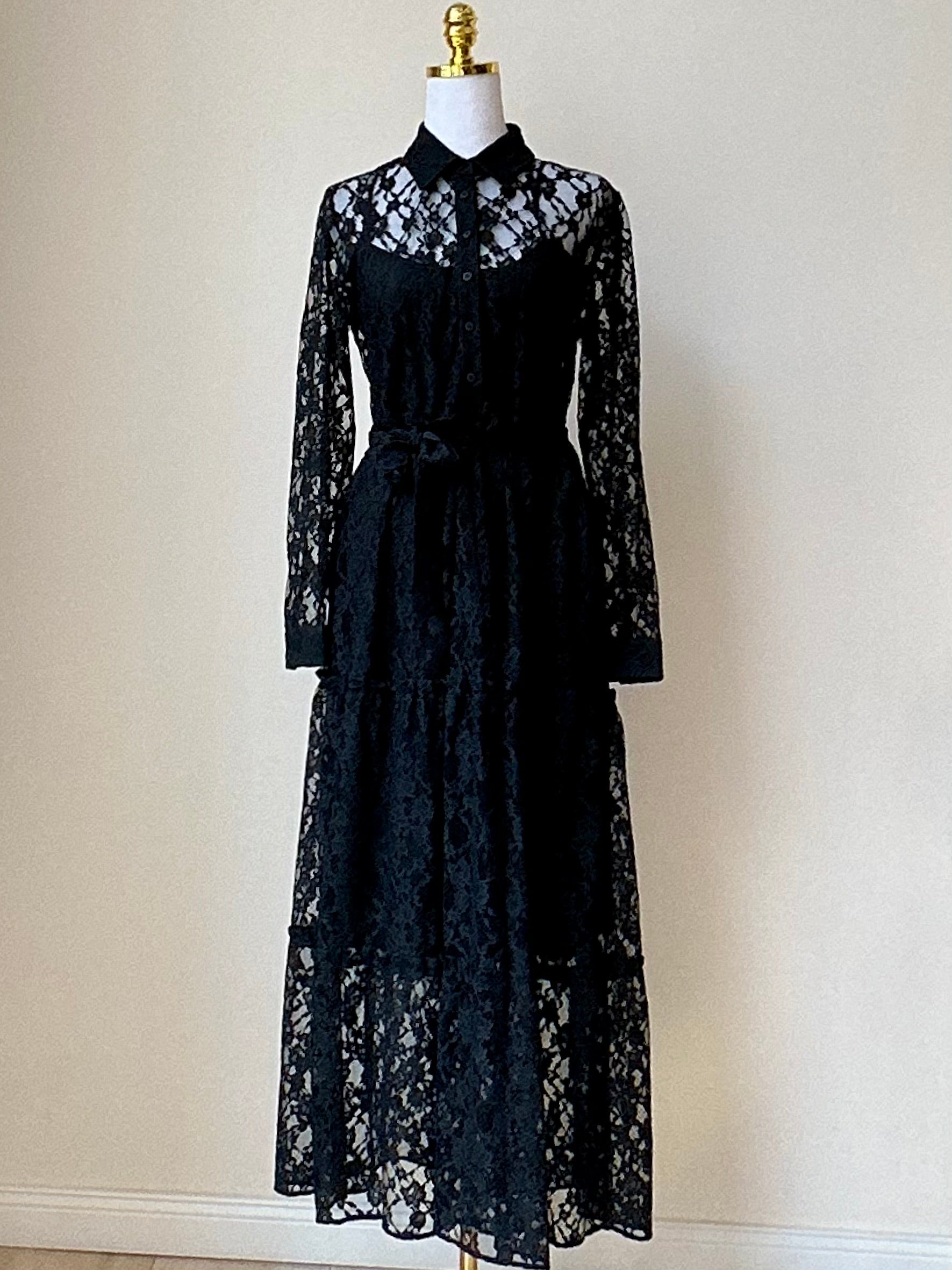 Hugo Boss Damen Spitzenkleid Gr. 34