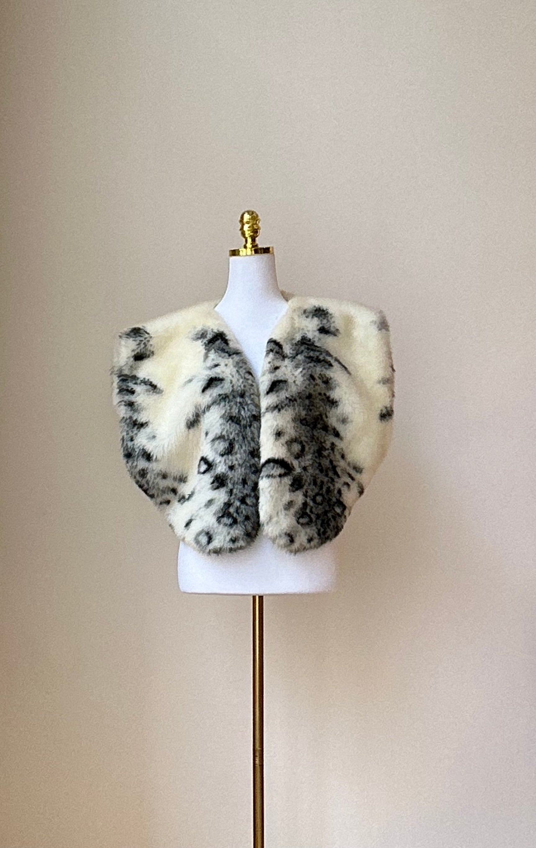 Cropped Damen Echt-Pelzweste Gr. 38