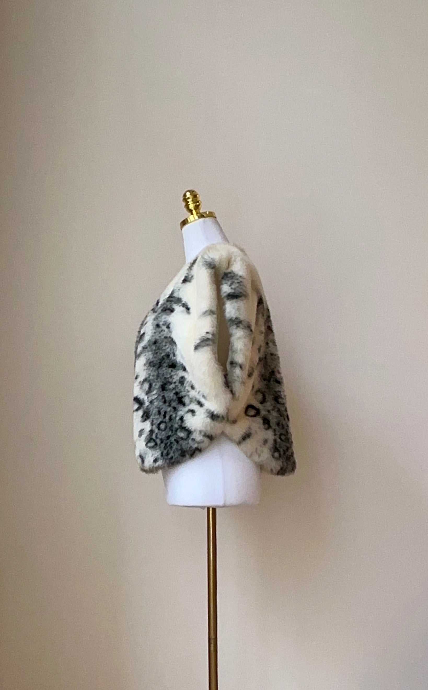 Cropped Damen Echt-Pelzweste Gr. 38