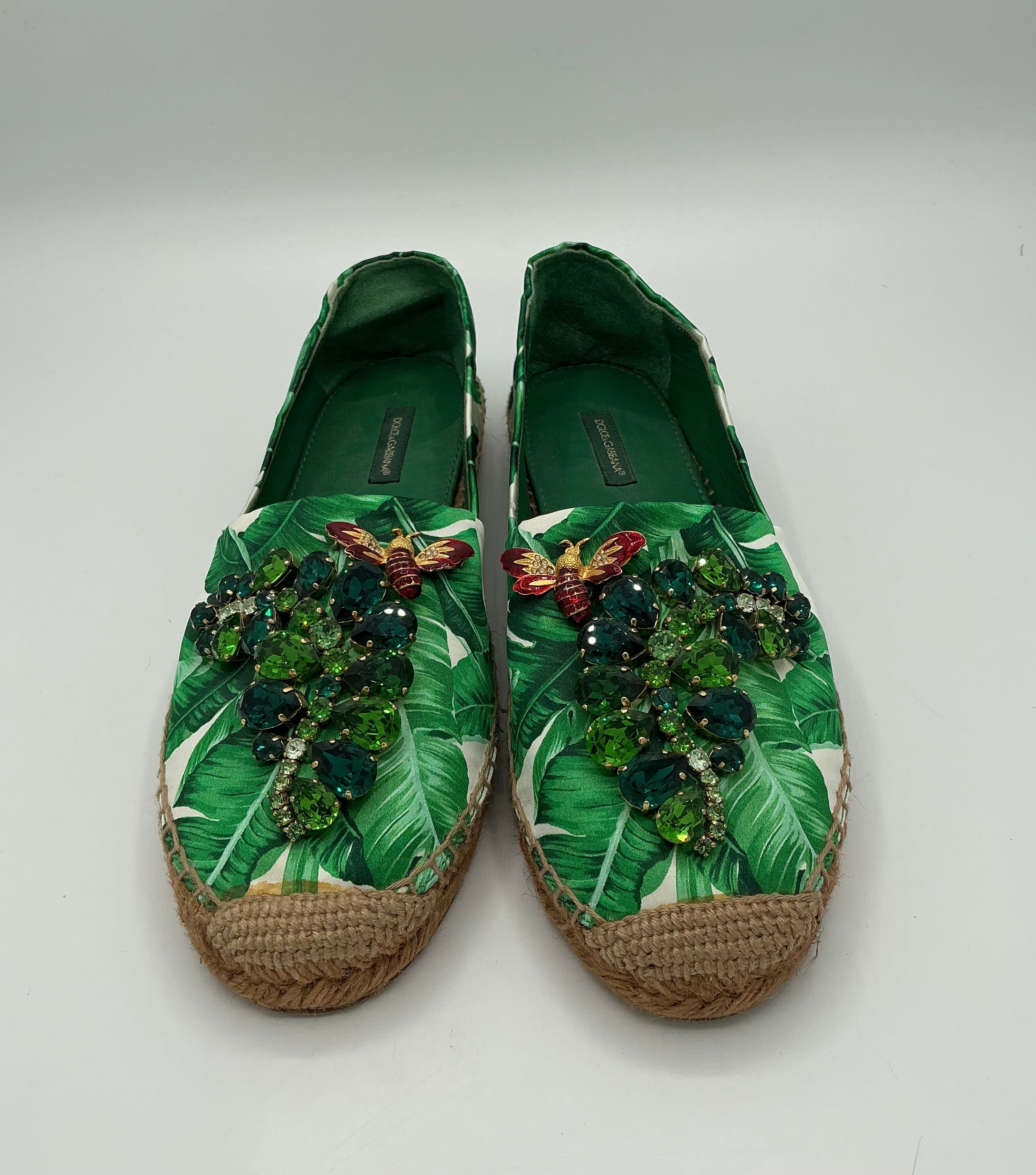 Dolce&Gabbana Damen Leinen-Espadrilles Gr. 39