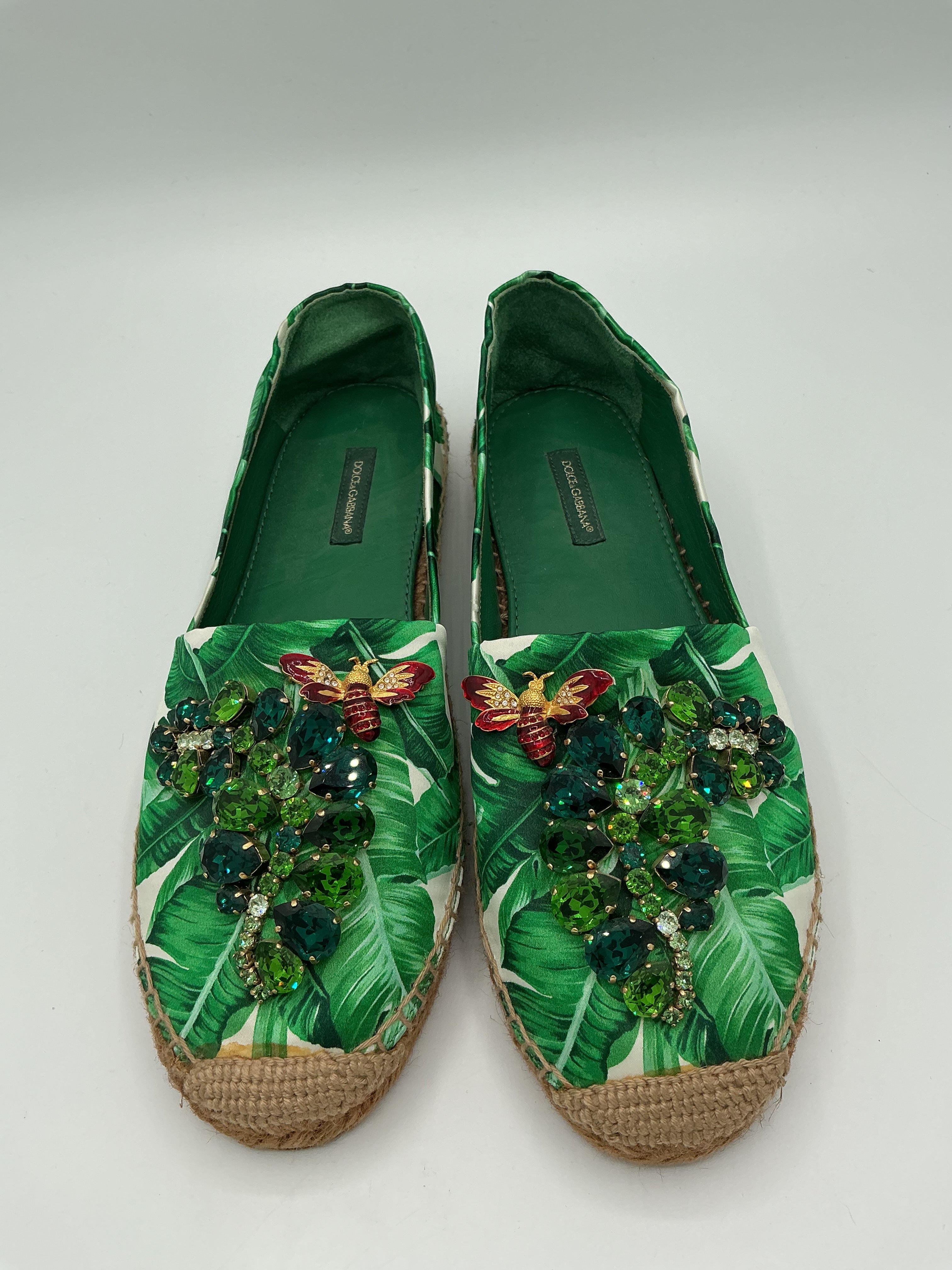 Dolce&Gabbana Damen Leinen-Espadrilles Gr. 39