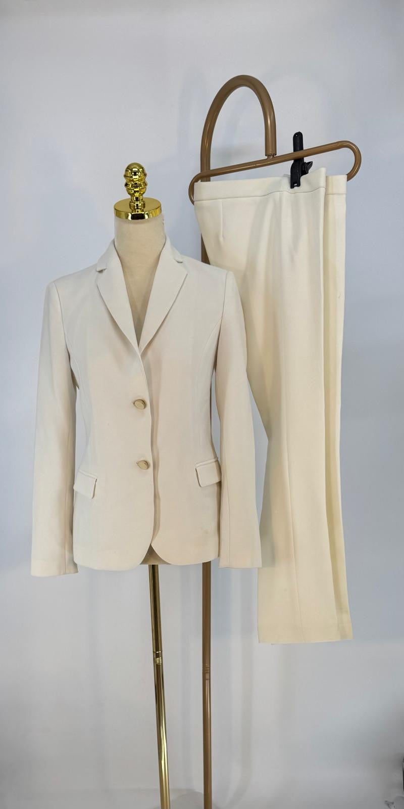 Trussardi Zweiteiler, Creme , Size 40