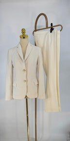 Trussardi Zweiteiler, Creme , Size 40