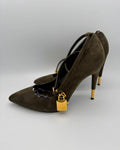 Tom Ford High Heels, Braun Grün, Size 37