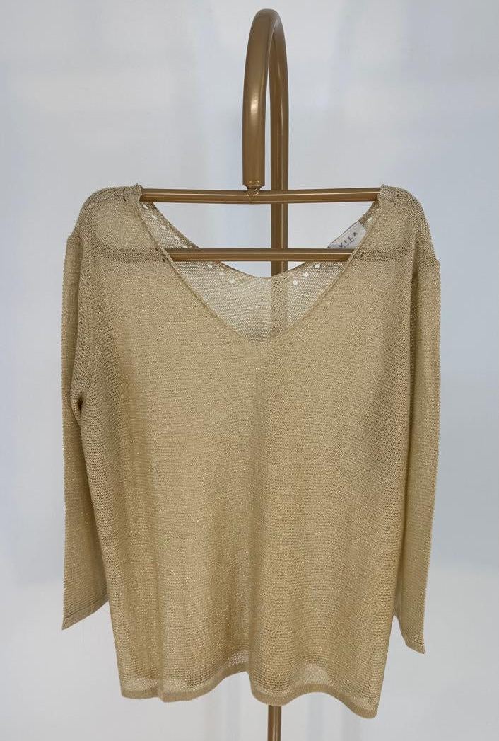 Vila Clothes Pullover, Beige, Size M