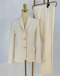 Trussardi Zweiteiler, Creme , Size 40