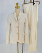Trussardi Zweiteiler, Creme , Size 40
