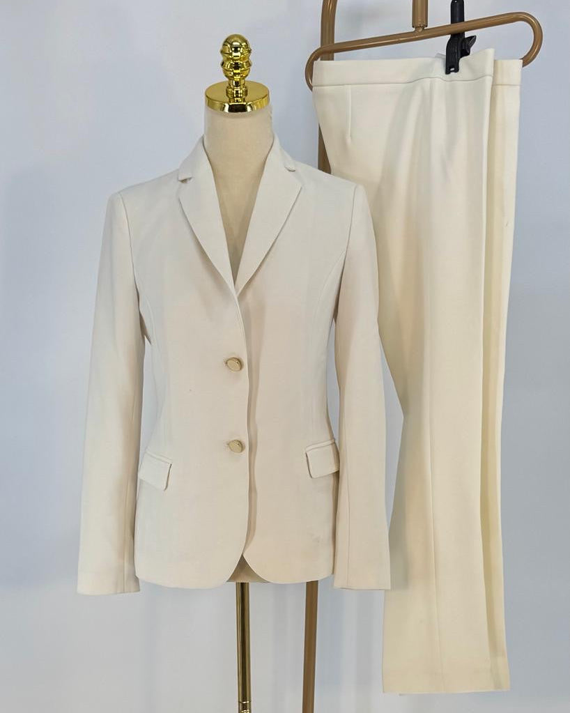 Trussardi Zweiteiler, Creme , Size 40