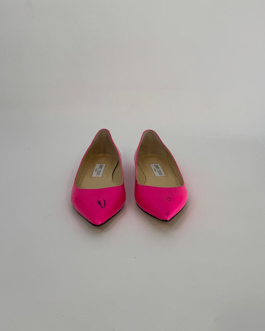 Jimmy Choo Ballerinas, Pink, Size 38,5