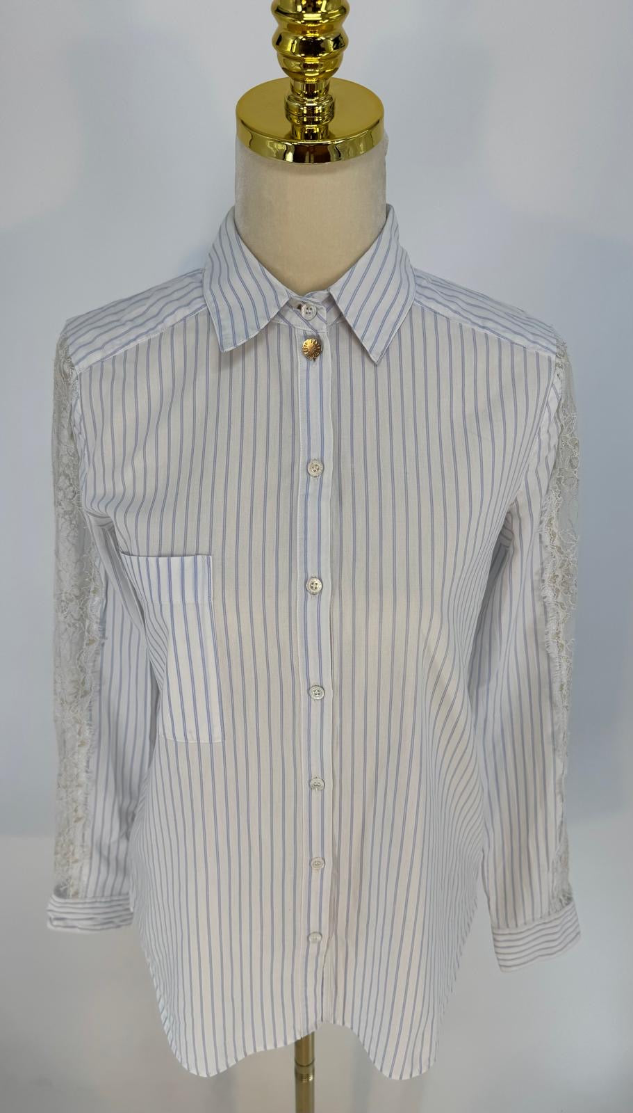 Patrizia Pepe Bluse, Blau, Size 40