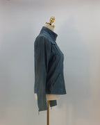 Frieda & Freddies New York Lederjacke, Blau, Size 3XL