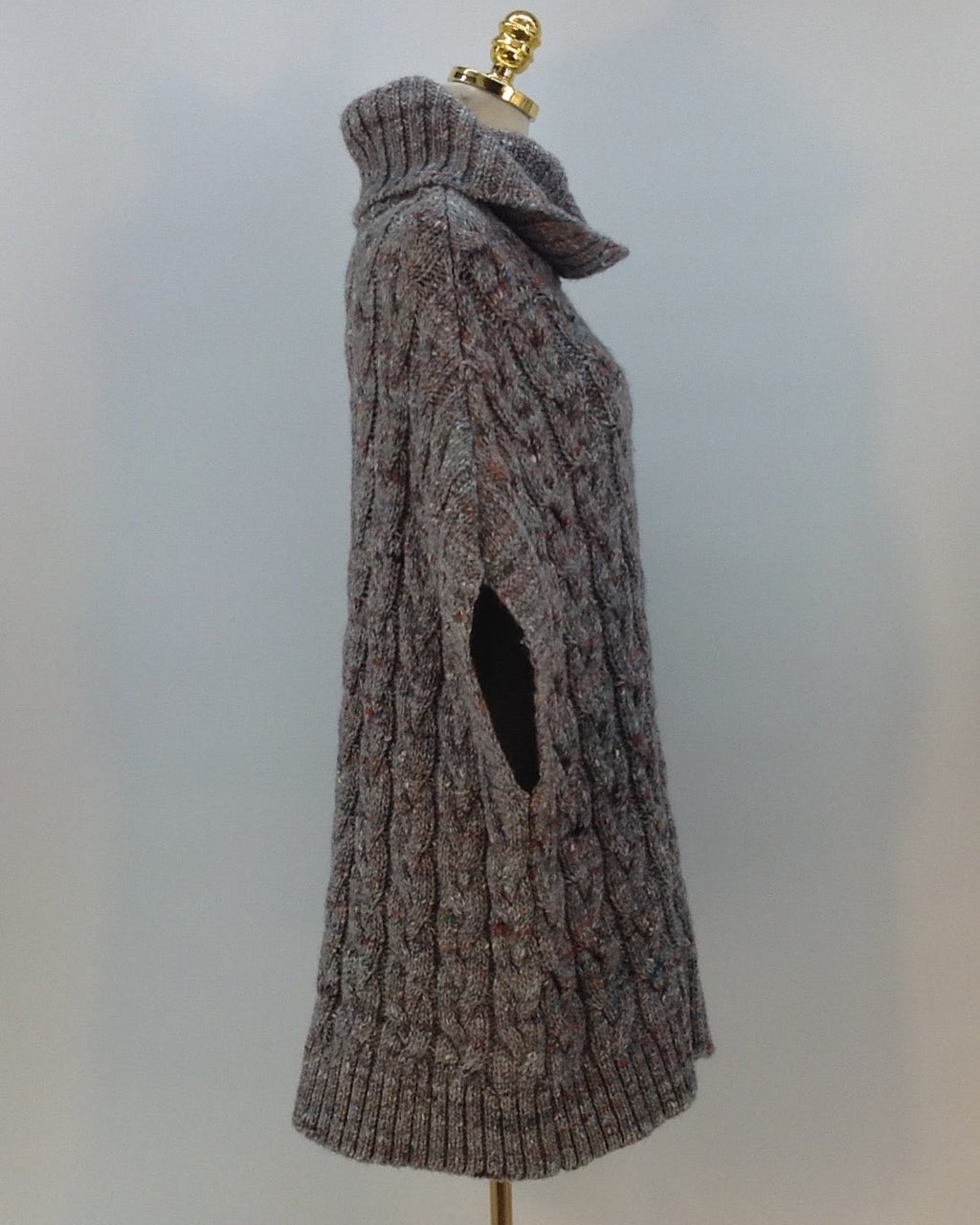 Boss Orange Strick-Poncho, Grau, Size Uni.