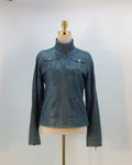 Frieda & Freddies New York Lederjacke, Blau, Size 3XL