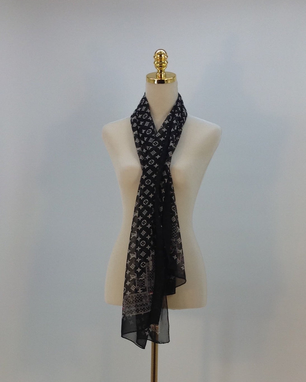 Louis Vuitton Schal, Schwarz