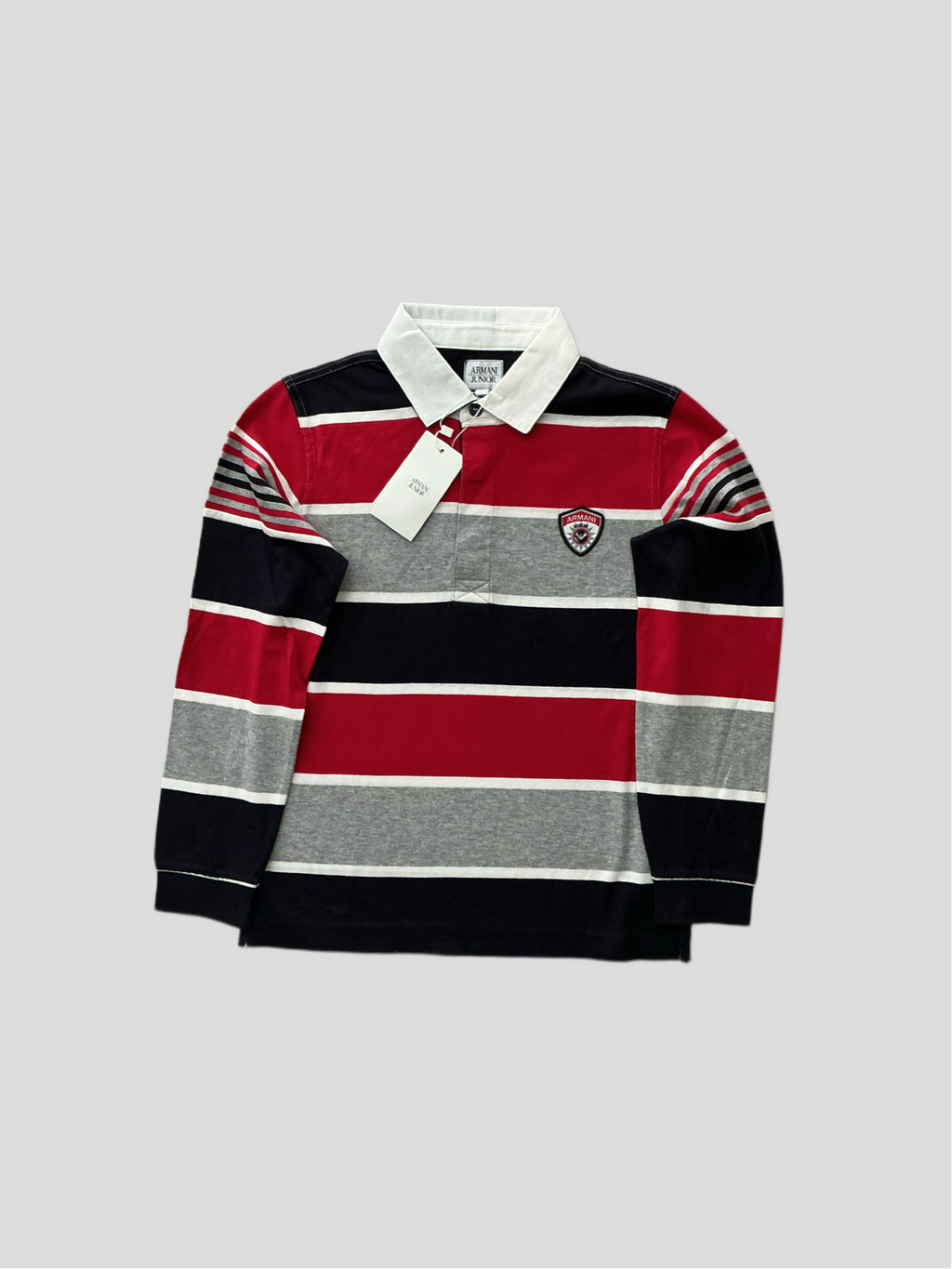 Armani Kinder Longsleeve Polo Gr. 142