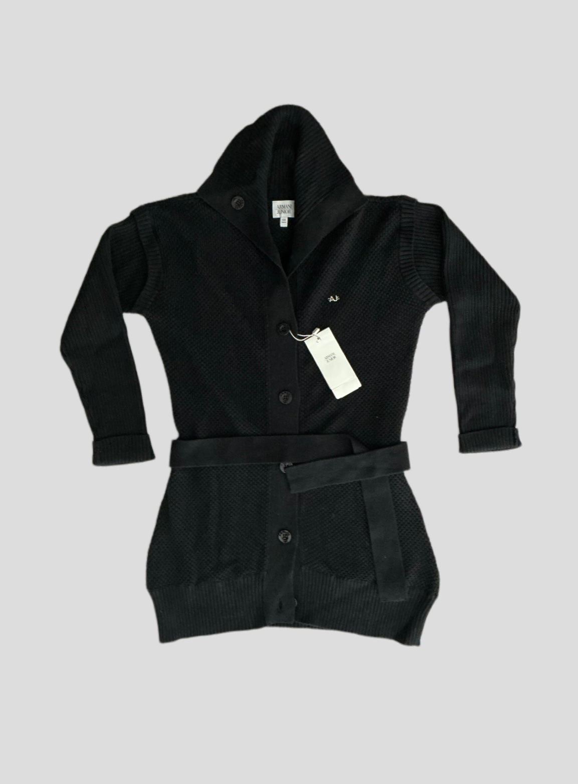 Armani Junior Kinder Strickmantel Gr. 166