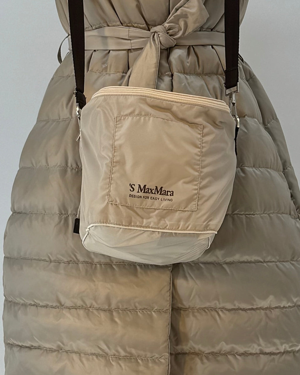 Max Mara Daunenweste, Beige, Size 34-38