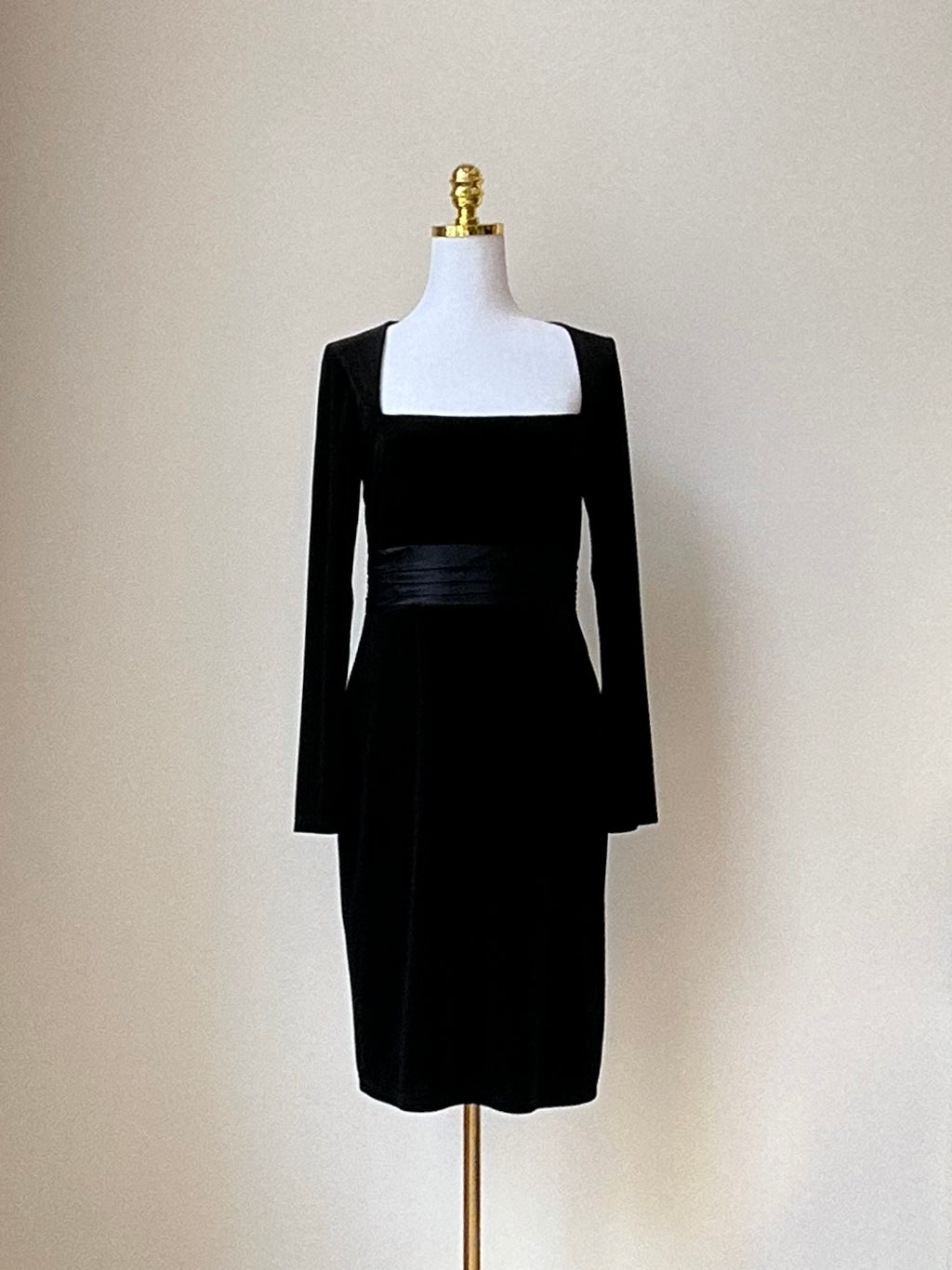 David Meister Damen Kleid Velvet Black Gr. 6 (M)
