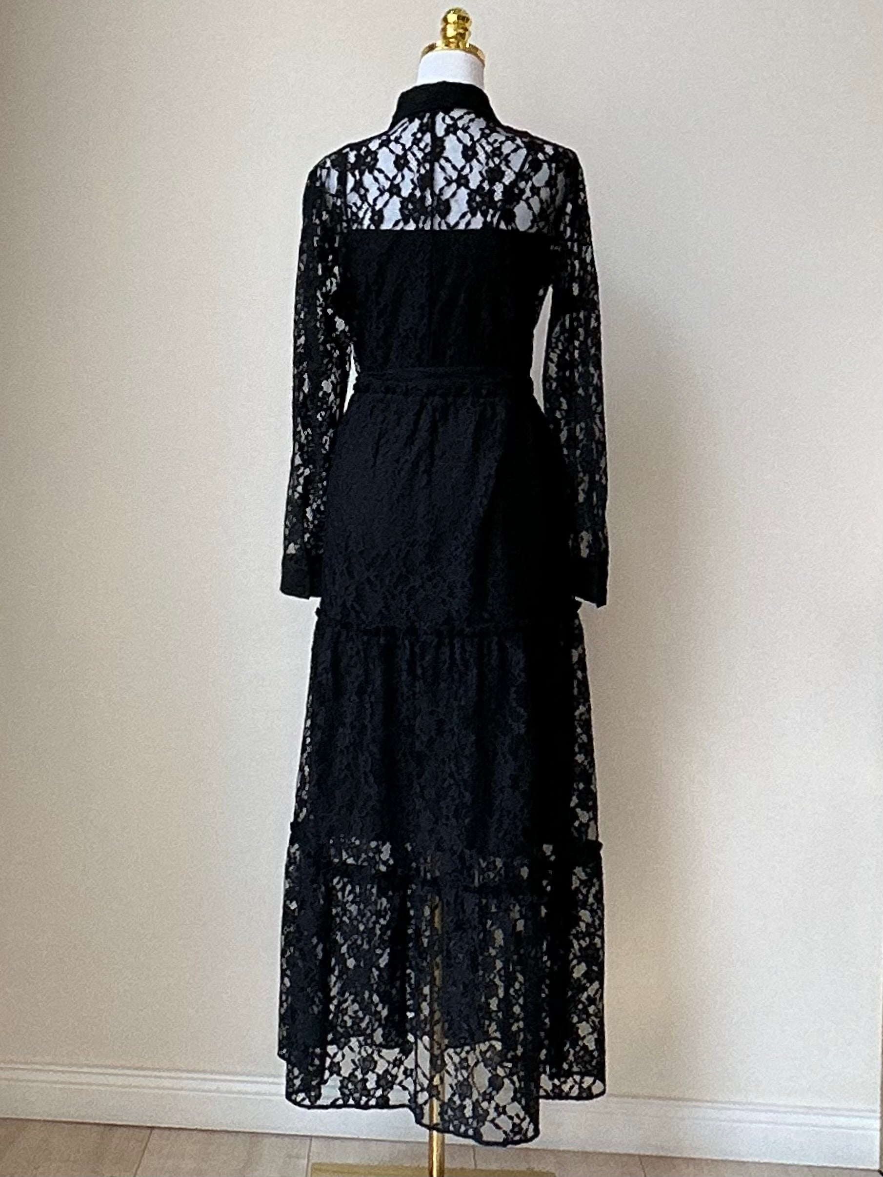 Hugo Boss Damen Spitzenkleid Gr. 34