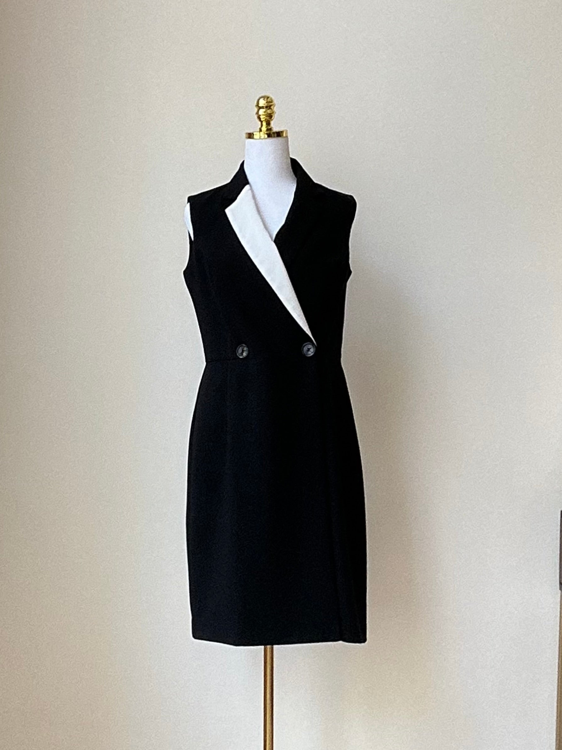 Depolo Damen Blazerkleid ärmellos Gr. 48