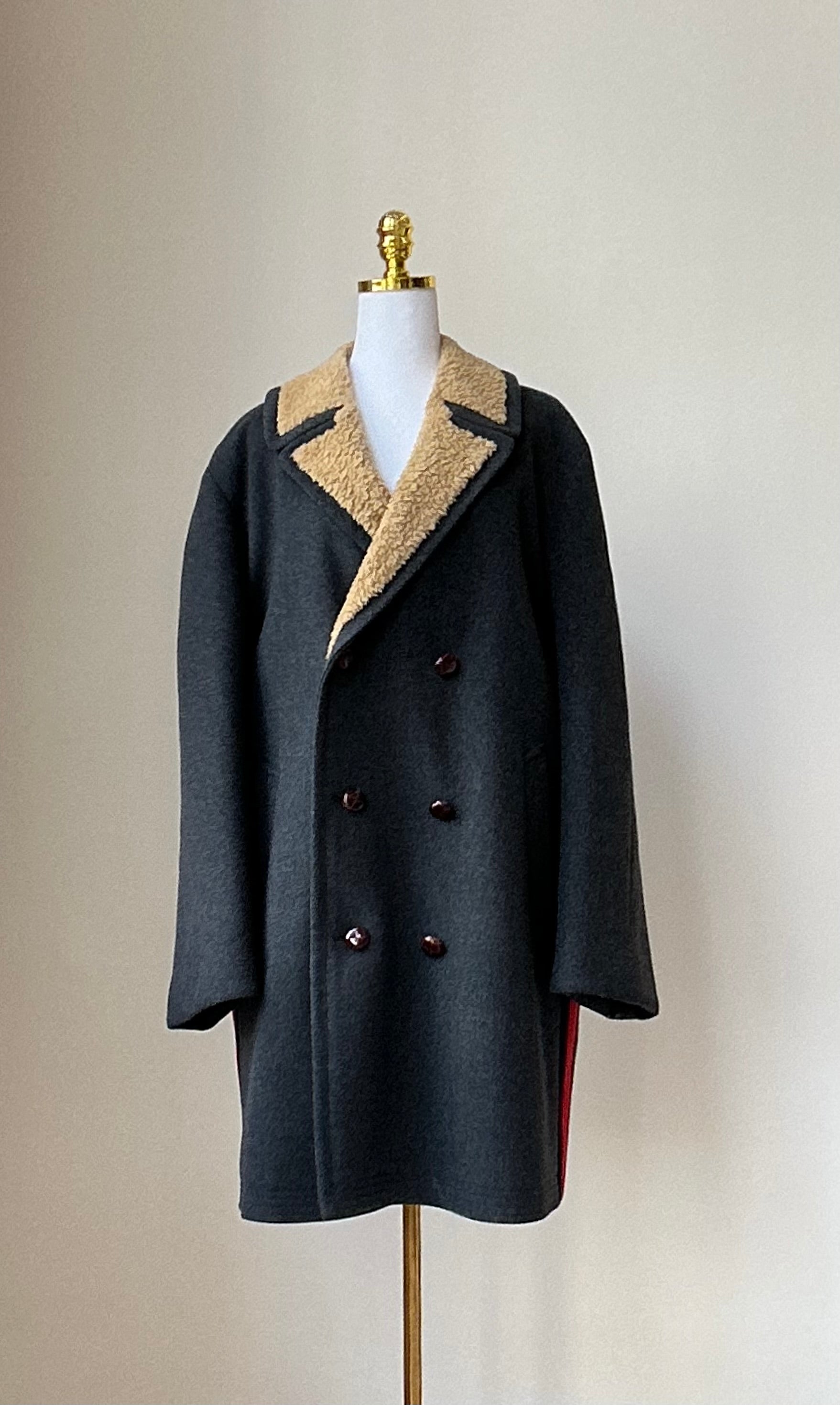 Gucci Herren Wintermantel mit Pelz Gr. M