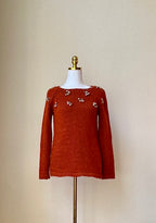 Blugirl Damen Strickpullover handgestrickt Gr. S