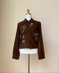 Polo Ralph Lauren Lederjacke, Braun, Size S