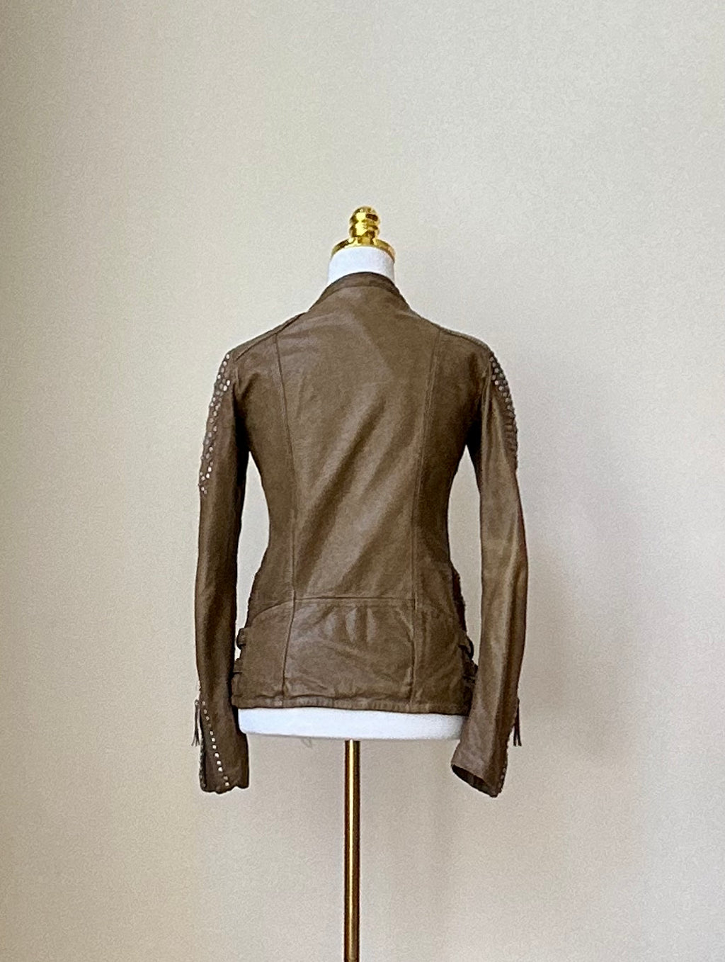 True Religion Damen Lederjacke Gr. S