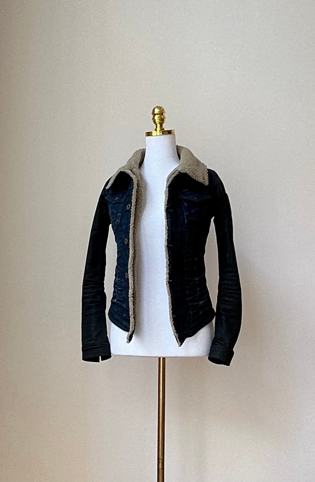 G-STAR Damen Jeansjacke mit Fell Gr. XS