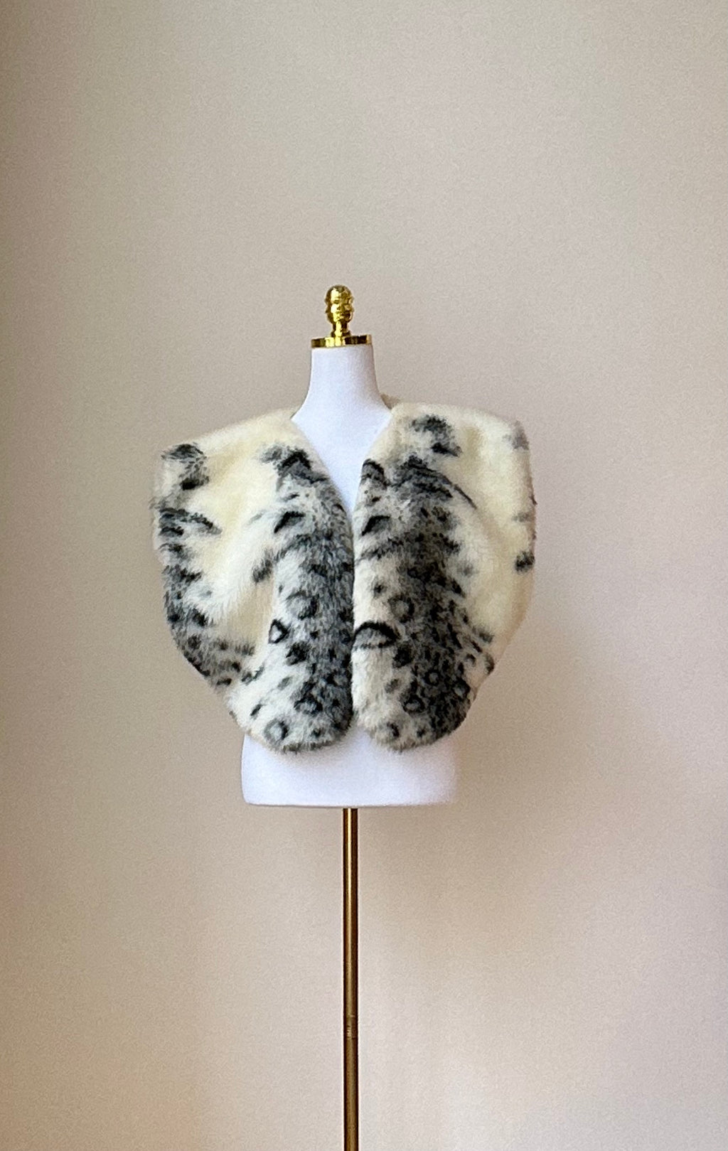 Cropped Damen Echt-Pelzweste Gr. 38