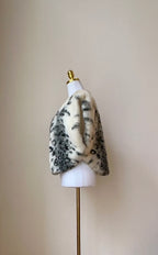 Cropped Damen Echt-Pelzweste Gr. 38