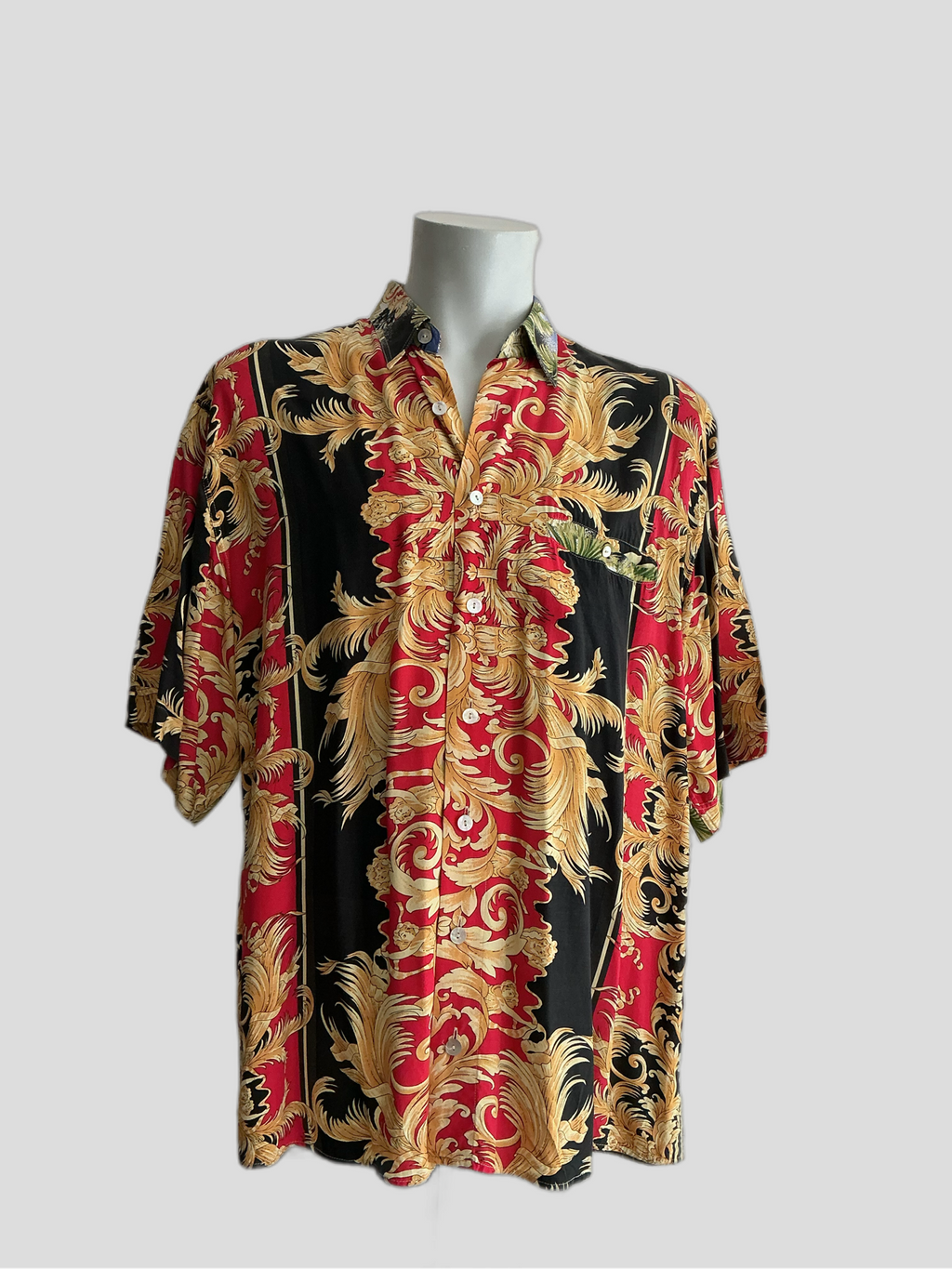 Karl Helmold Vintage 90s Herren Hemd Gr. 36