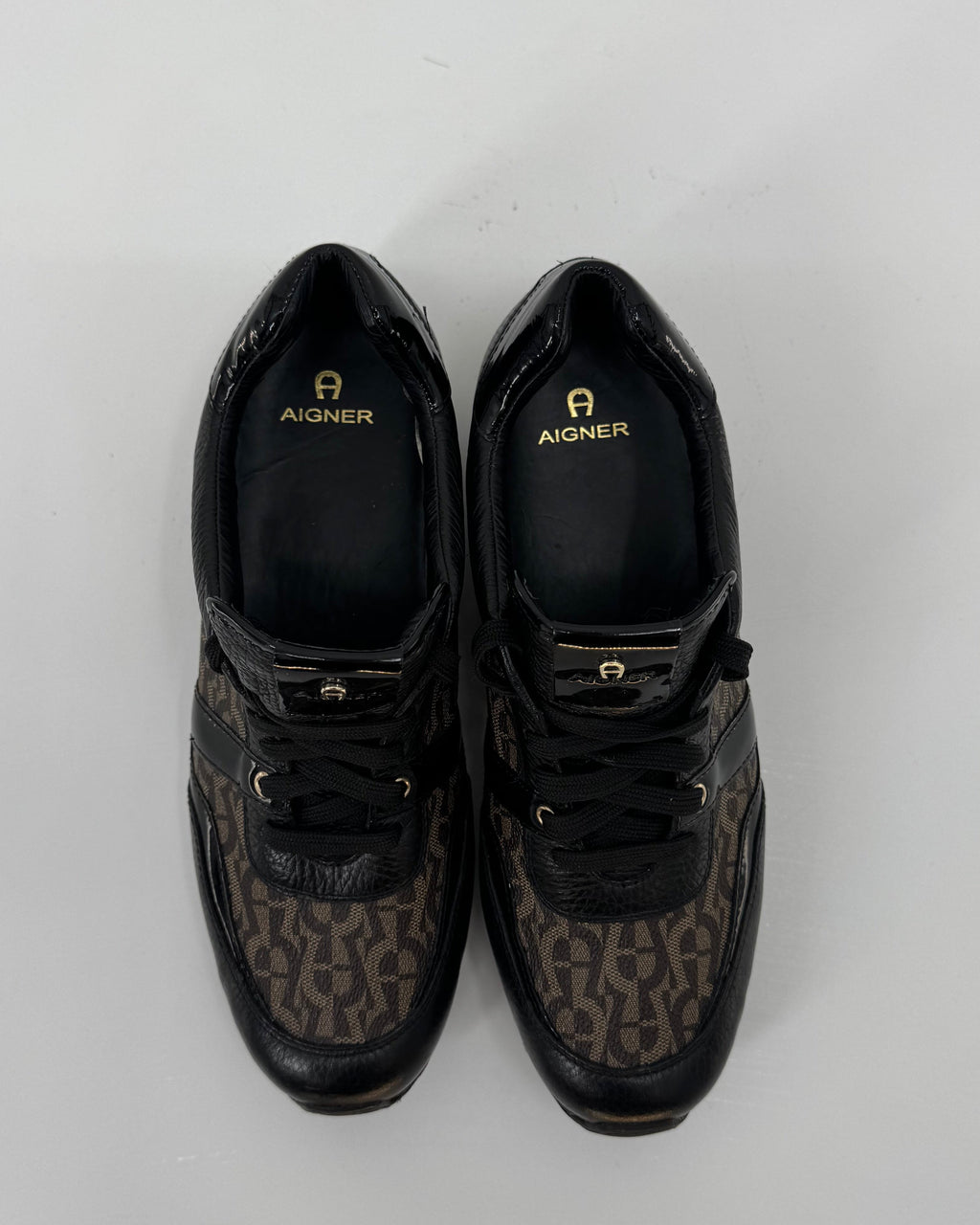 Aigner Schuhe , Schwarz Braun, Size 39