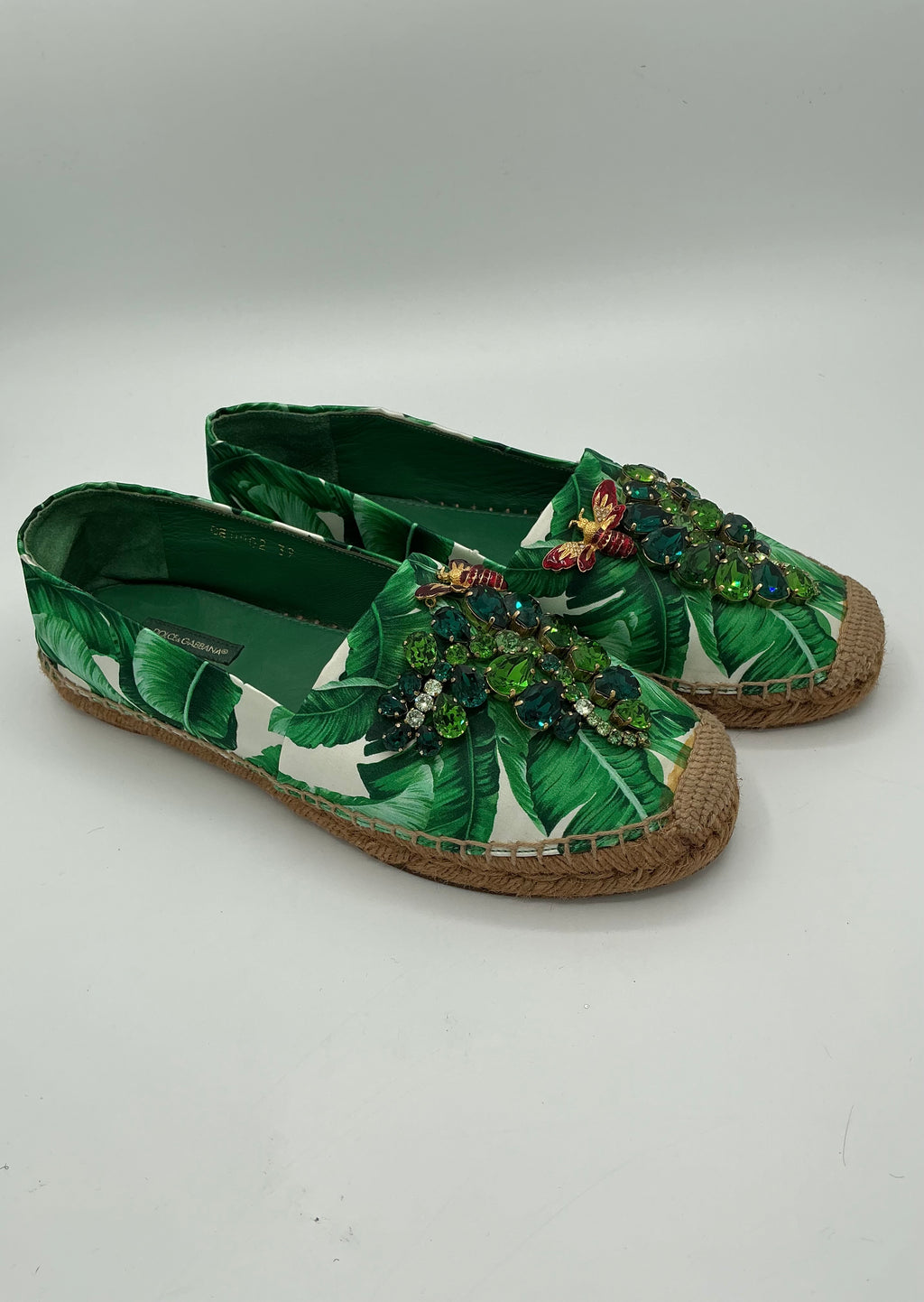 Dolce&Gabbana Damen Leinen-Espadrilles Gr. 39