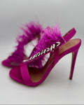 Twinset Milano Sandalen, Fuchsia, Size 38