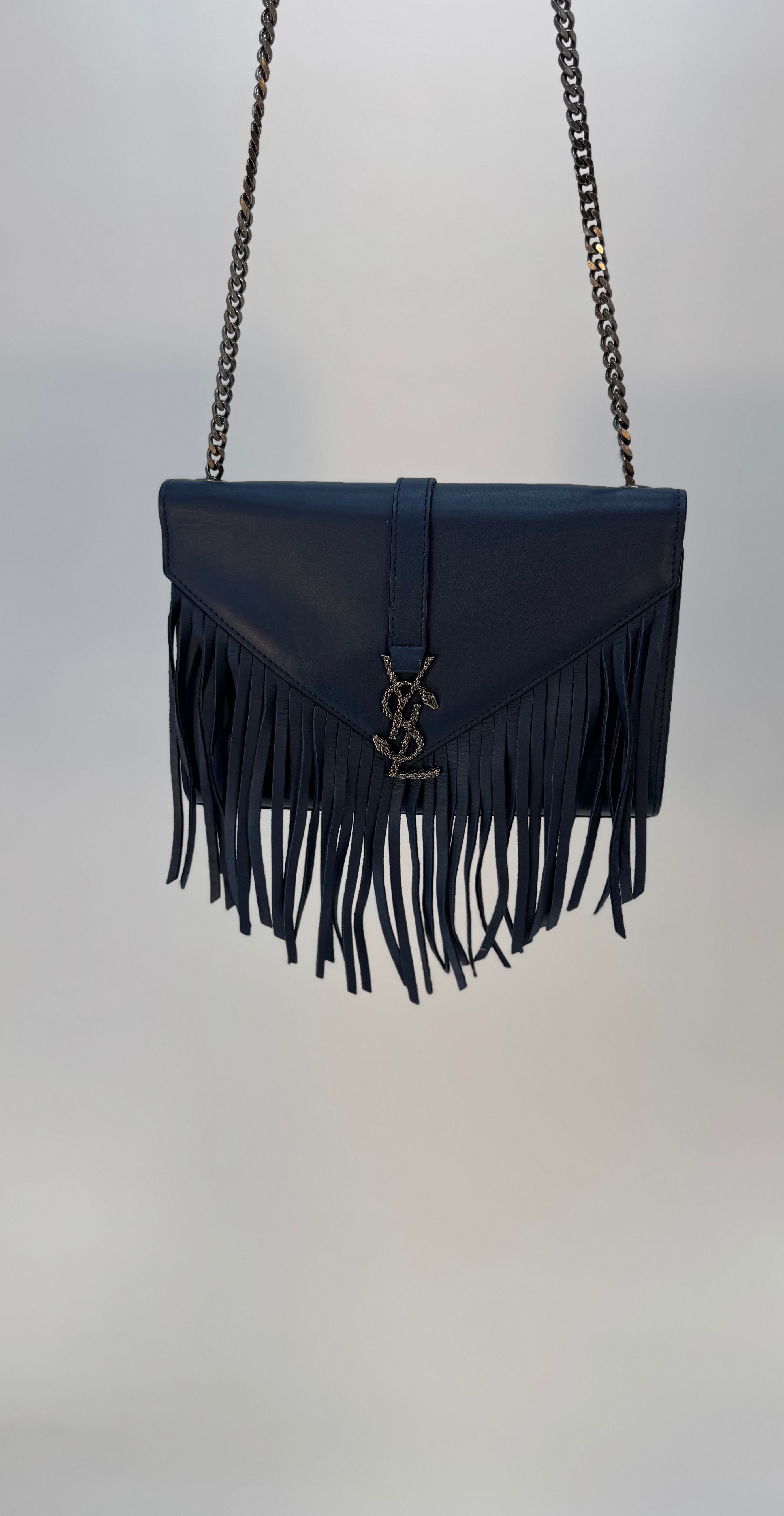 Yves Saint Lauren Umhängetasche blau