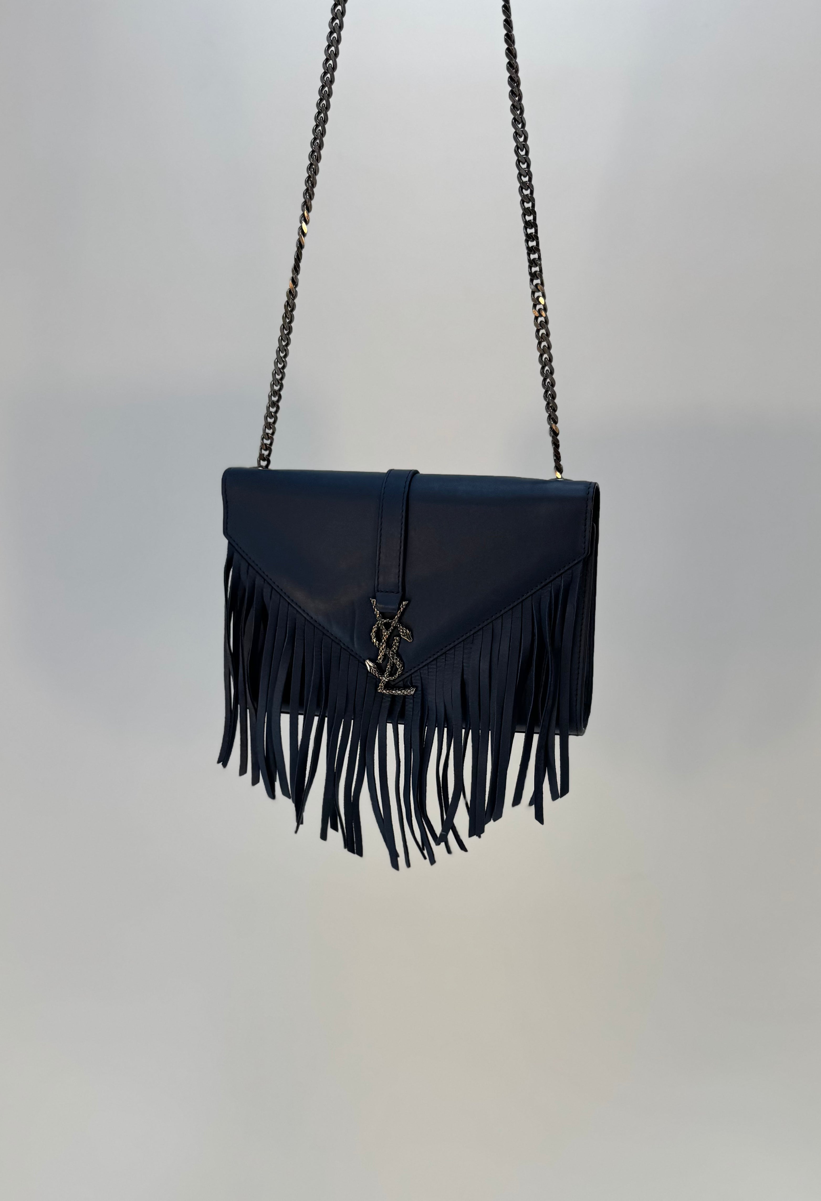 Yves Saint Lauren Umhängetasche blau