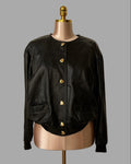 Classic Kemper Lederjacke, Schwarz, Size 38