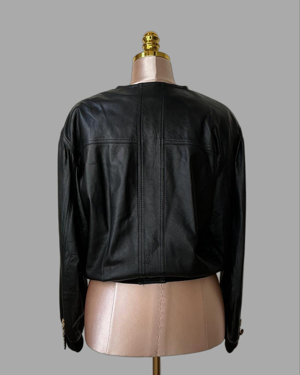 Classic Kemper Lederjacke, Schwarz, Size 38
